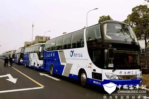 安凱交付煙臺(tái)26輛高端旅游車 再度“走俏”山東市場(chǎng)