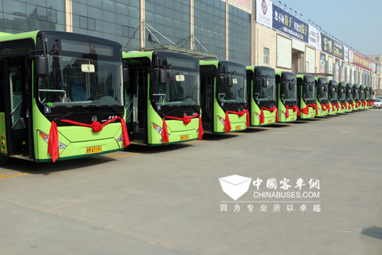 山東濱州：100臺(tái)新能源電動(dòng)公交車投入使用