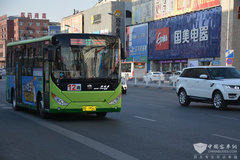 齊齊哈爾運(yùn)營的純電動(dòng)客車