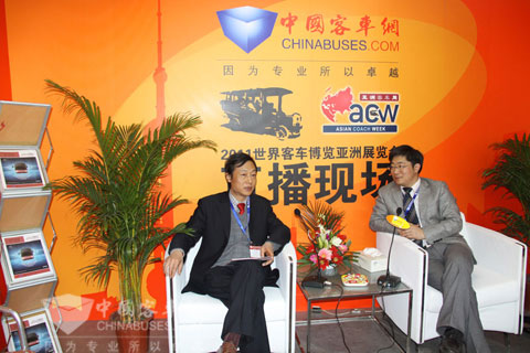 恒通客車總工程師萬昶走進(jìn)客車網(wǎng)直播間