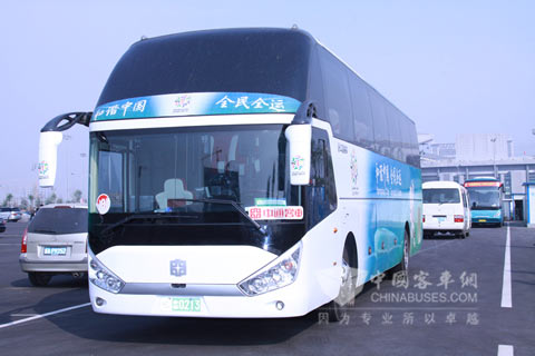 服務(wù)濟(jì)南全運(yùn)會(huì)的中通客車