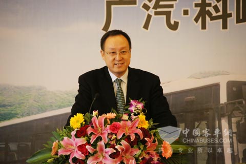 北京科凌電動車輛股份有限公司董事長杜炬發(fā)表講話