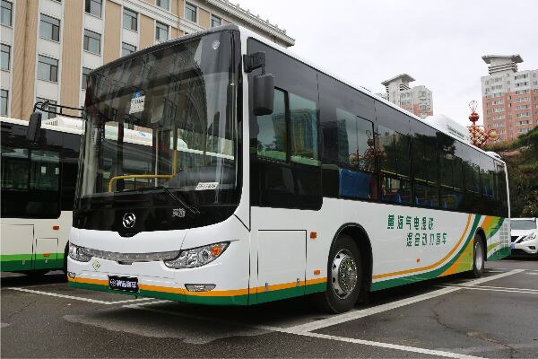 黃海DD6120CHEV1N公交車（天然氣/電混動國五20-41座）